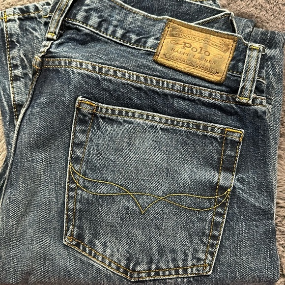 Polo Ralph Lauren Unique Distressed Varick Slim Straight 34 Men’s Jeans - Picture 6 of 13